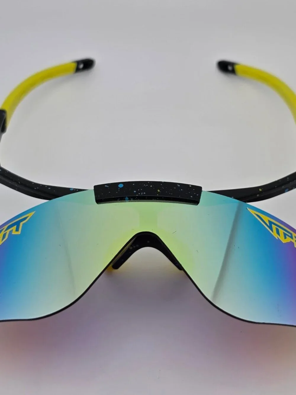 Pit Viper The Cosmos Flip-Offs 2.0 Black Frame Gold Mirror Lens Sunglasses
